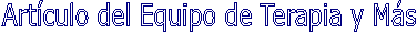 Ms que Terapia...